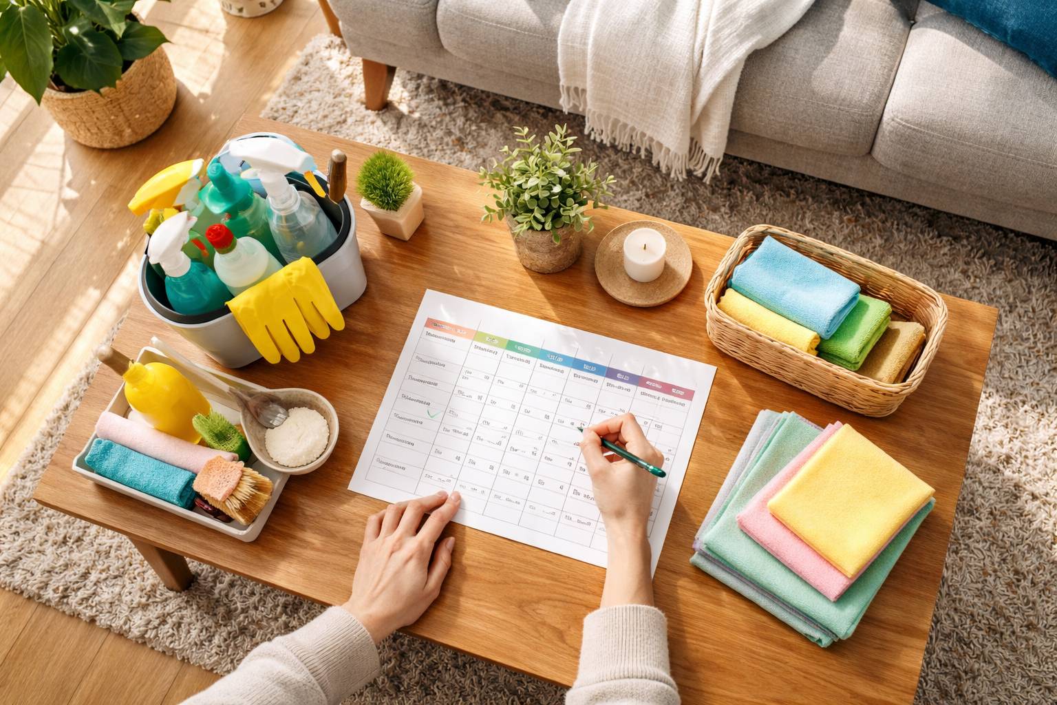 Calendario de limpieza del hogar: qué limpiar cada día, semana y mes